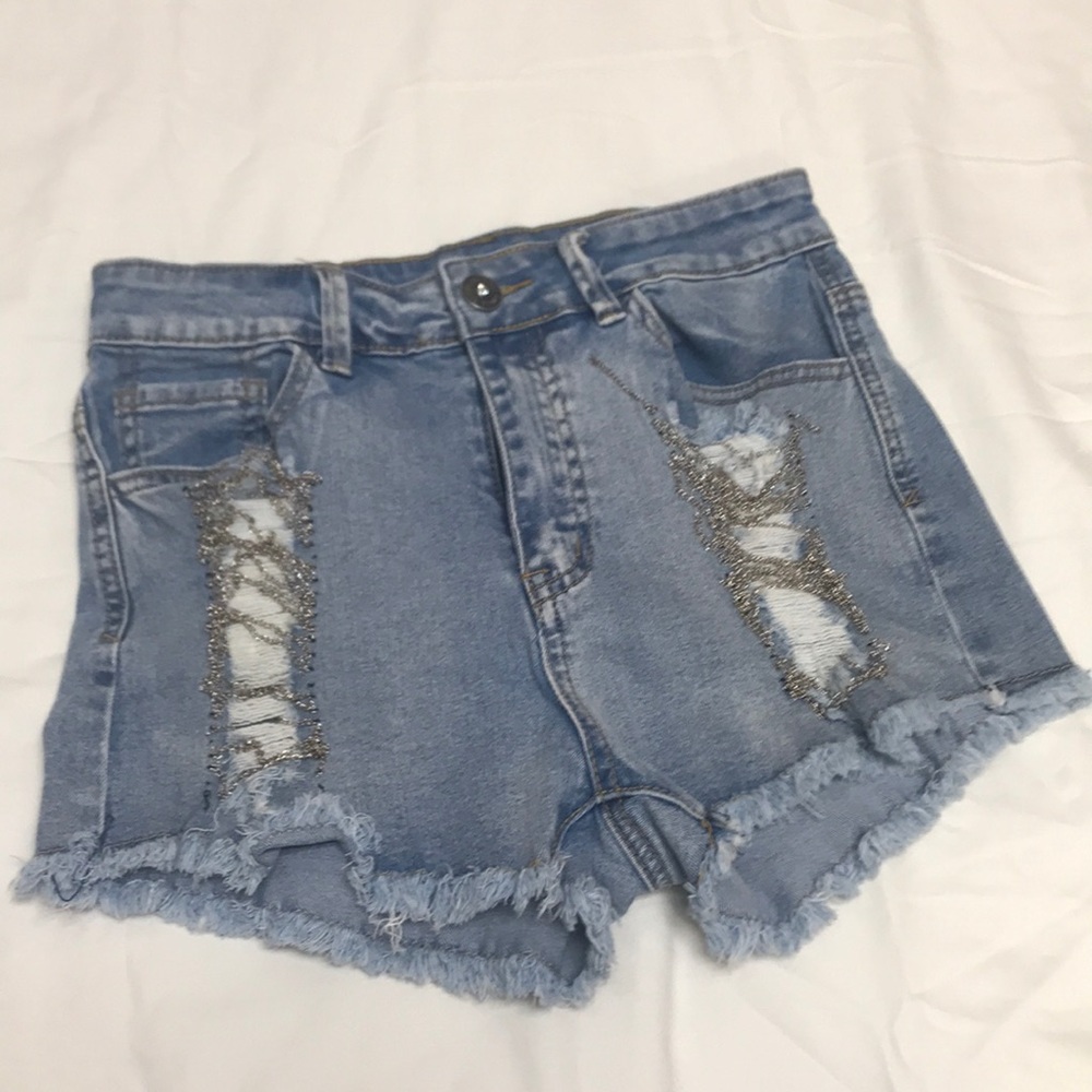 Chiqle Denim Architect Jean Shorts